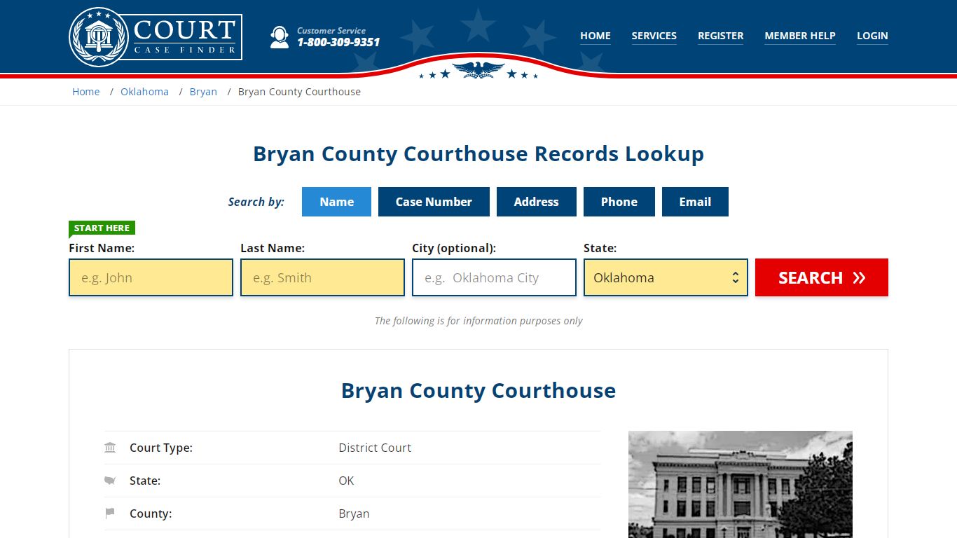 Bryan County Courthouse Records | Durant, Bryan County, OK Court Case ...